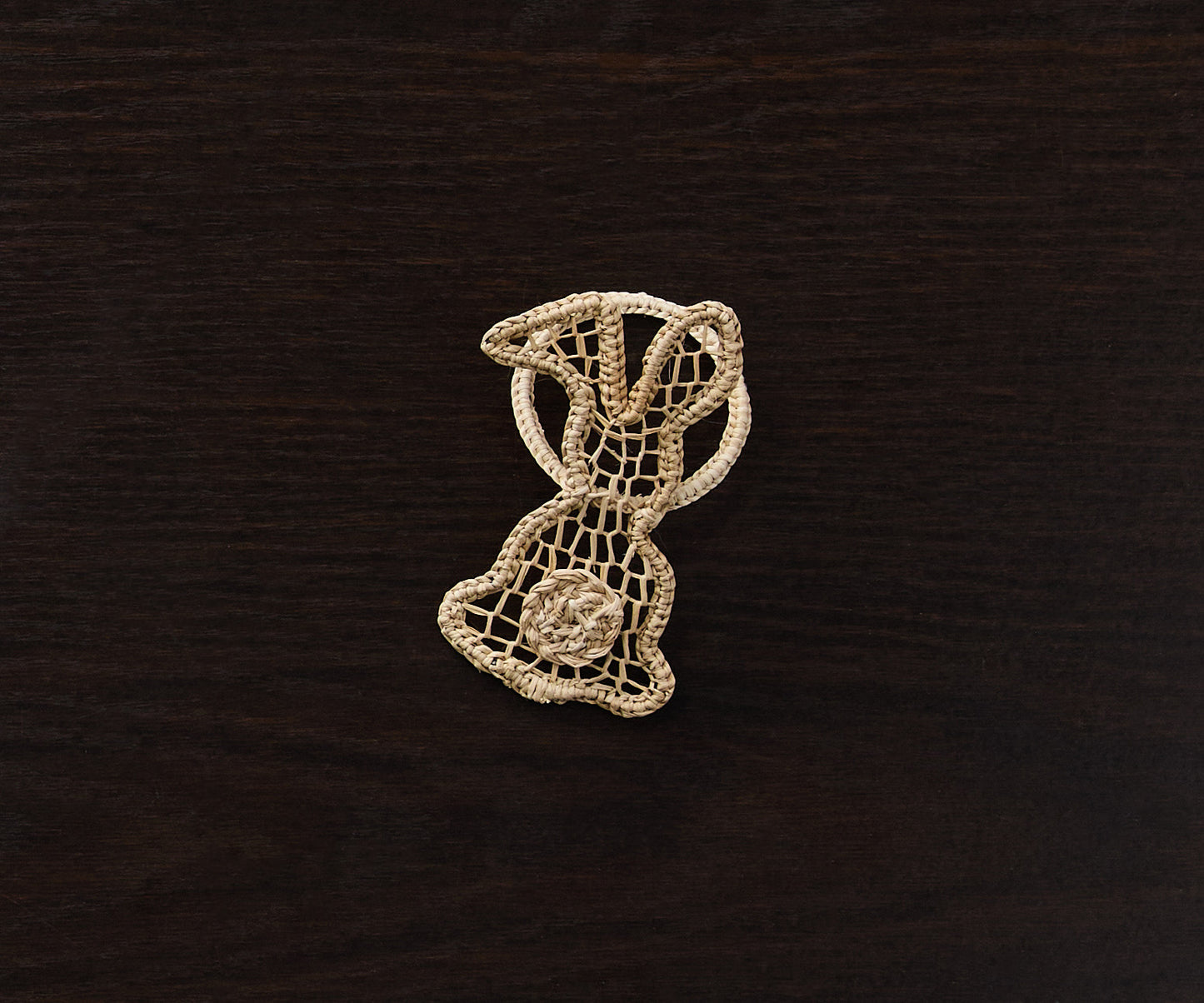 Bunny Napkin Ring β 3.5β Handwoven Iraca Palm β Artisan Spring Table Decor from Peru