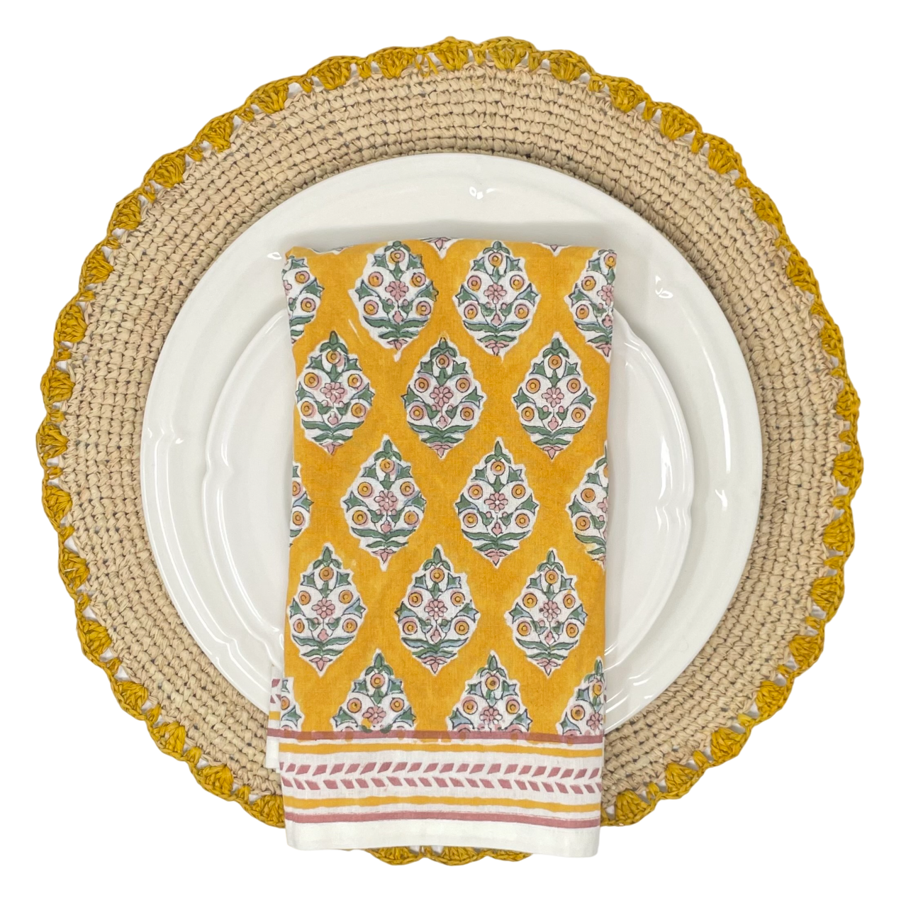 natural raffia placemat