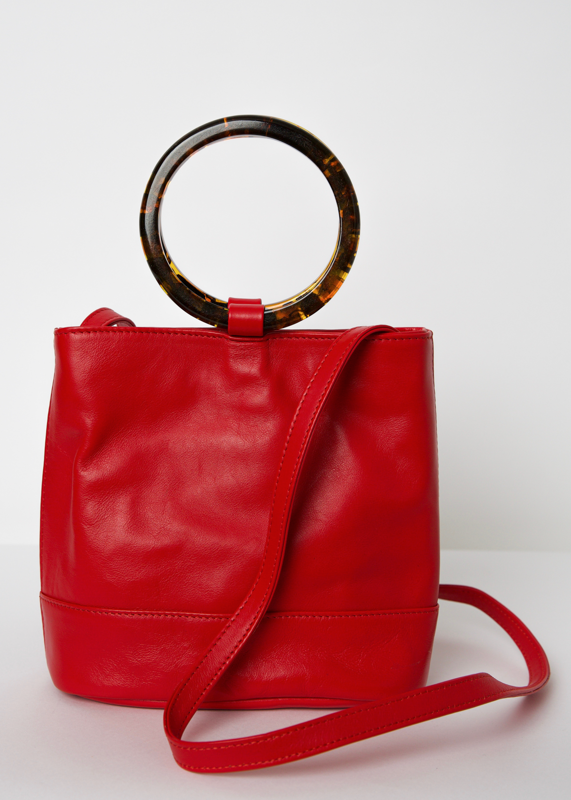 The Mini Dolly Tote in Red