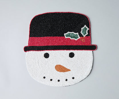 Frosty Snowman Placemat, Christmas Placemat, Snowman Placemat