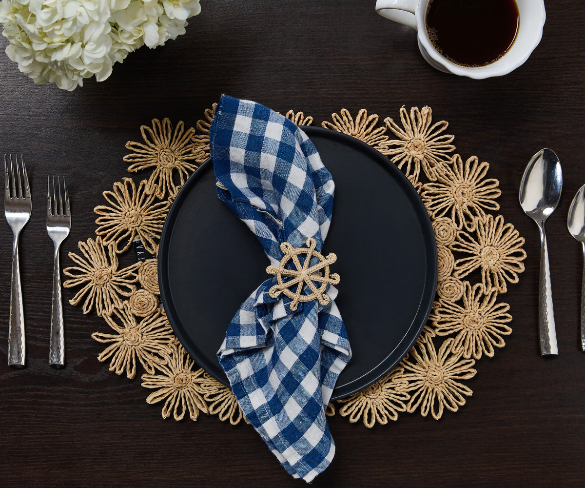 Flower Raffia Tabletop Placemat