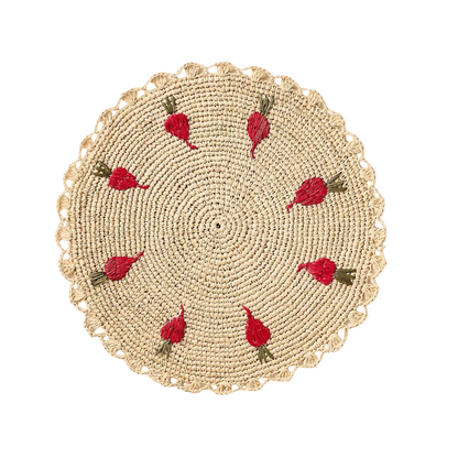 Handwoven Radish Placemat