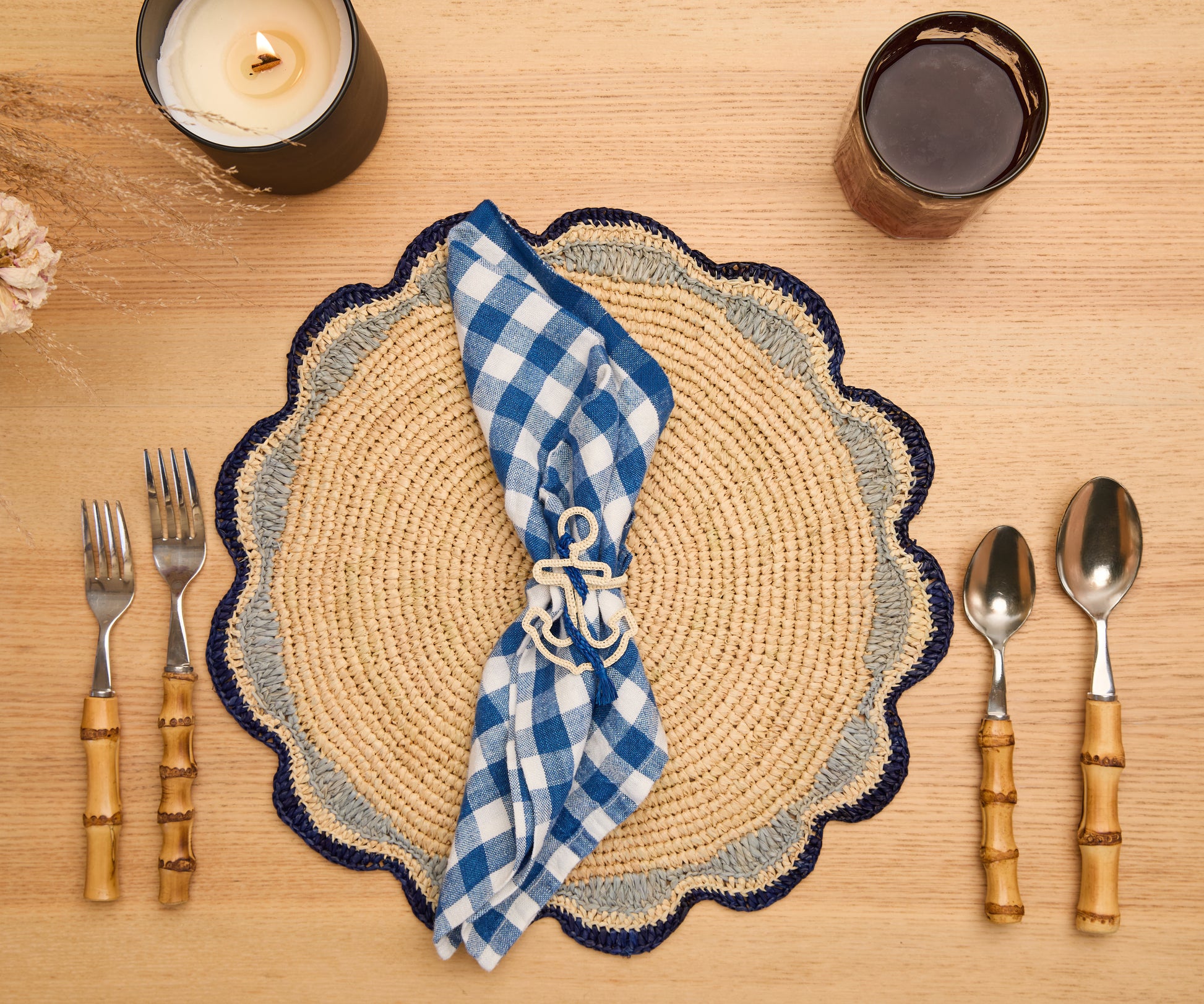 Nautical Anchor Napkin Rings – Coastal Table Decor, Handmade