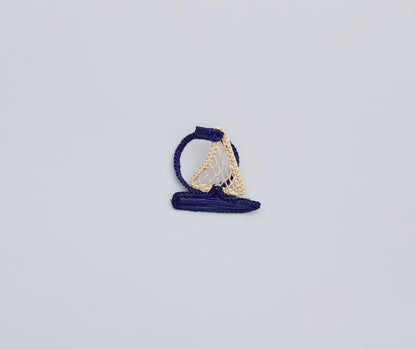 Coastal Sailboat Napkin Rings (Set of 4) – 2.75” Handwoven Iraca Palm, Artisan-Made Nautical Table Decor