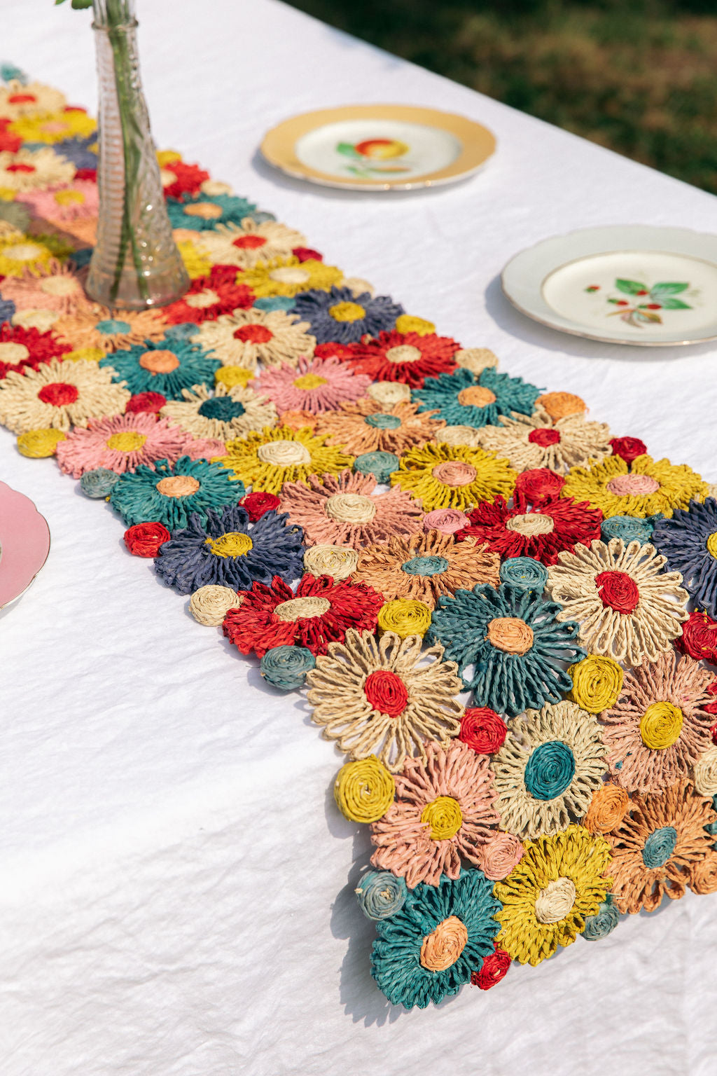 Raffia Woven Table Runner