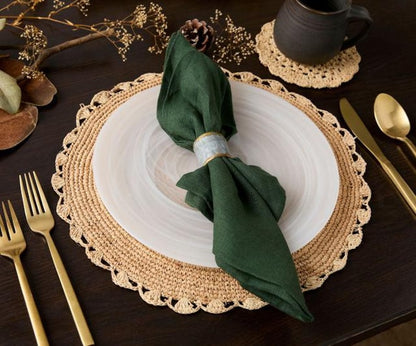 Woven Raffia Dining Placemat