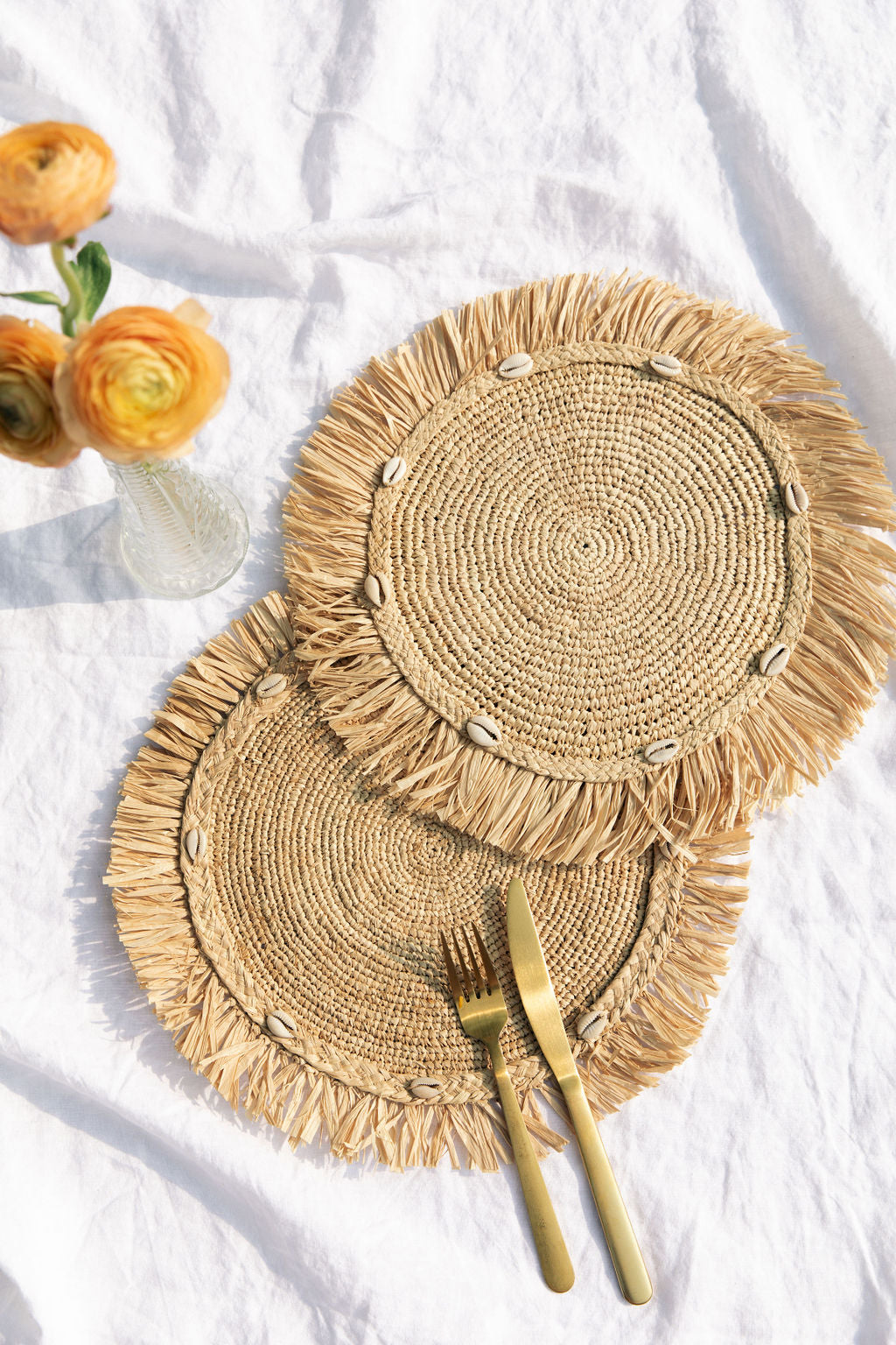 Natural Raffia Placemats, Boho Placemats, Fringe Placemats, Raffia  Placemats & Table Charger,placemats for Round Table,handwoven Raffia Mats 