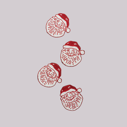 Vintage Santa Coasters- Set of 4