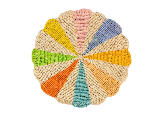 raffia handwoven tabletop