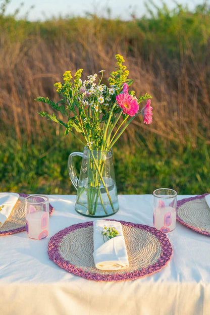 scallop round placemat