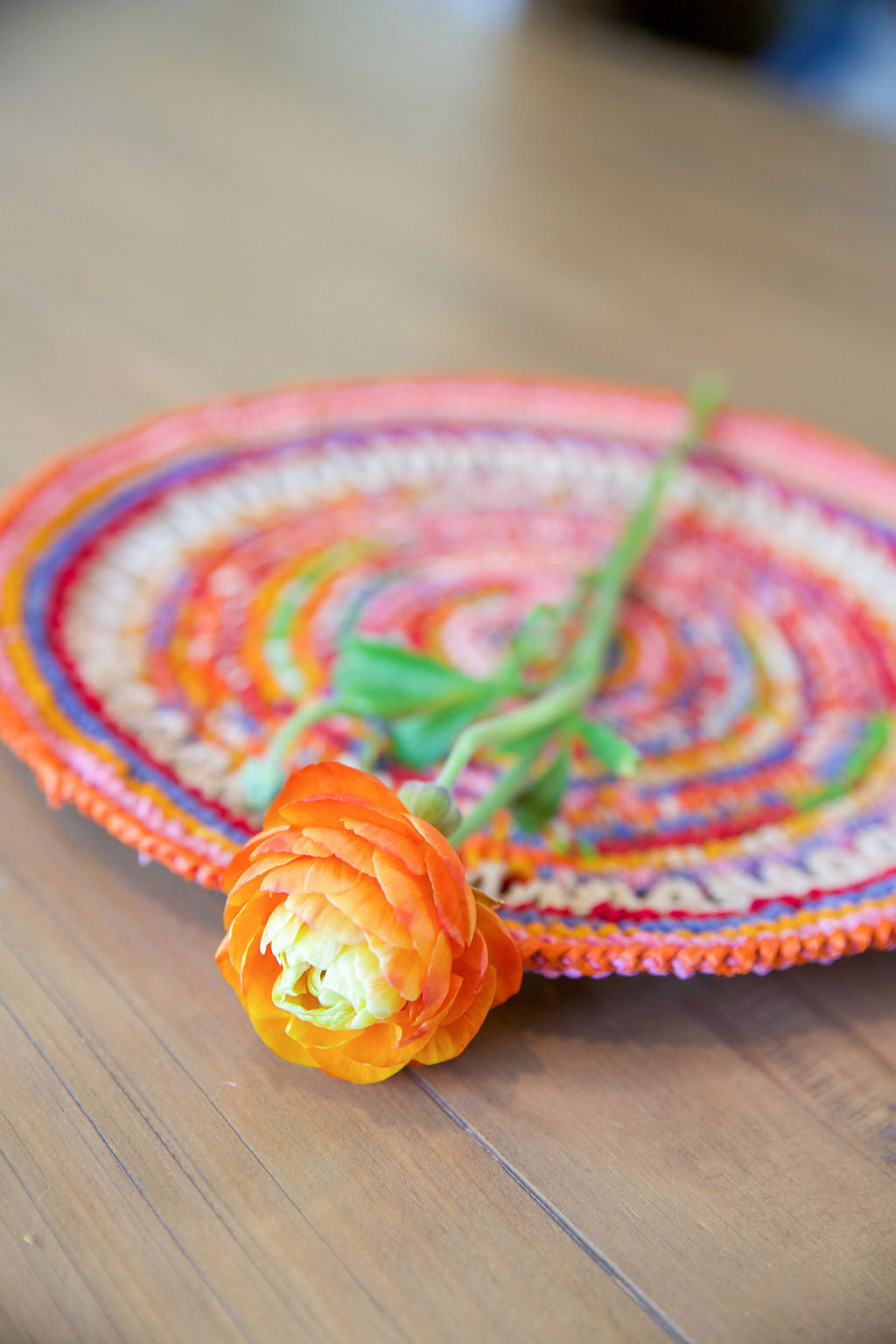 crochet dining tableware