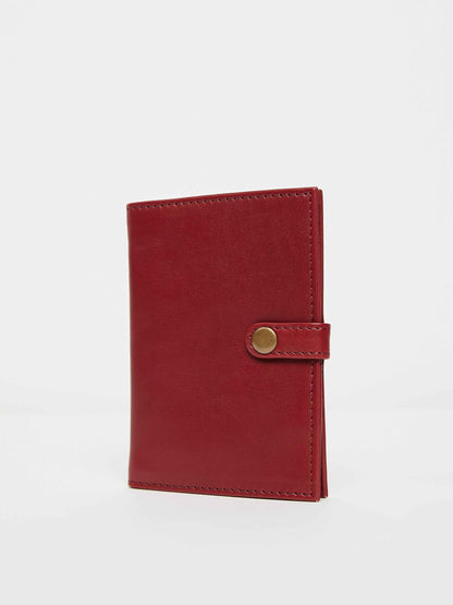 Cabernet Red Leather Travel wallet -Passport wallets by payton james- leather bags nashville