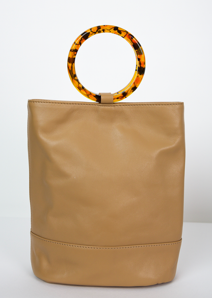 The Dolly Bucket Tote in Cappuccino