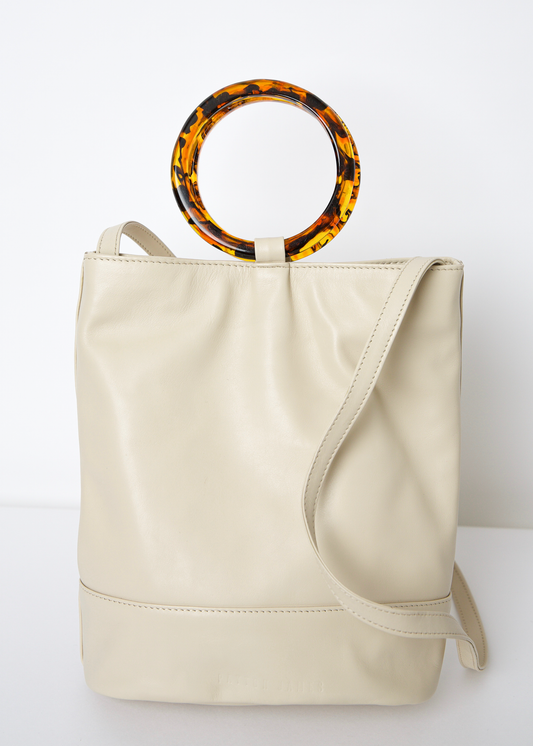 The Dolly Bucket Tote in White