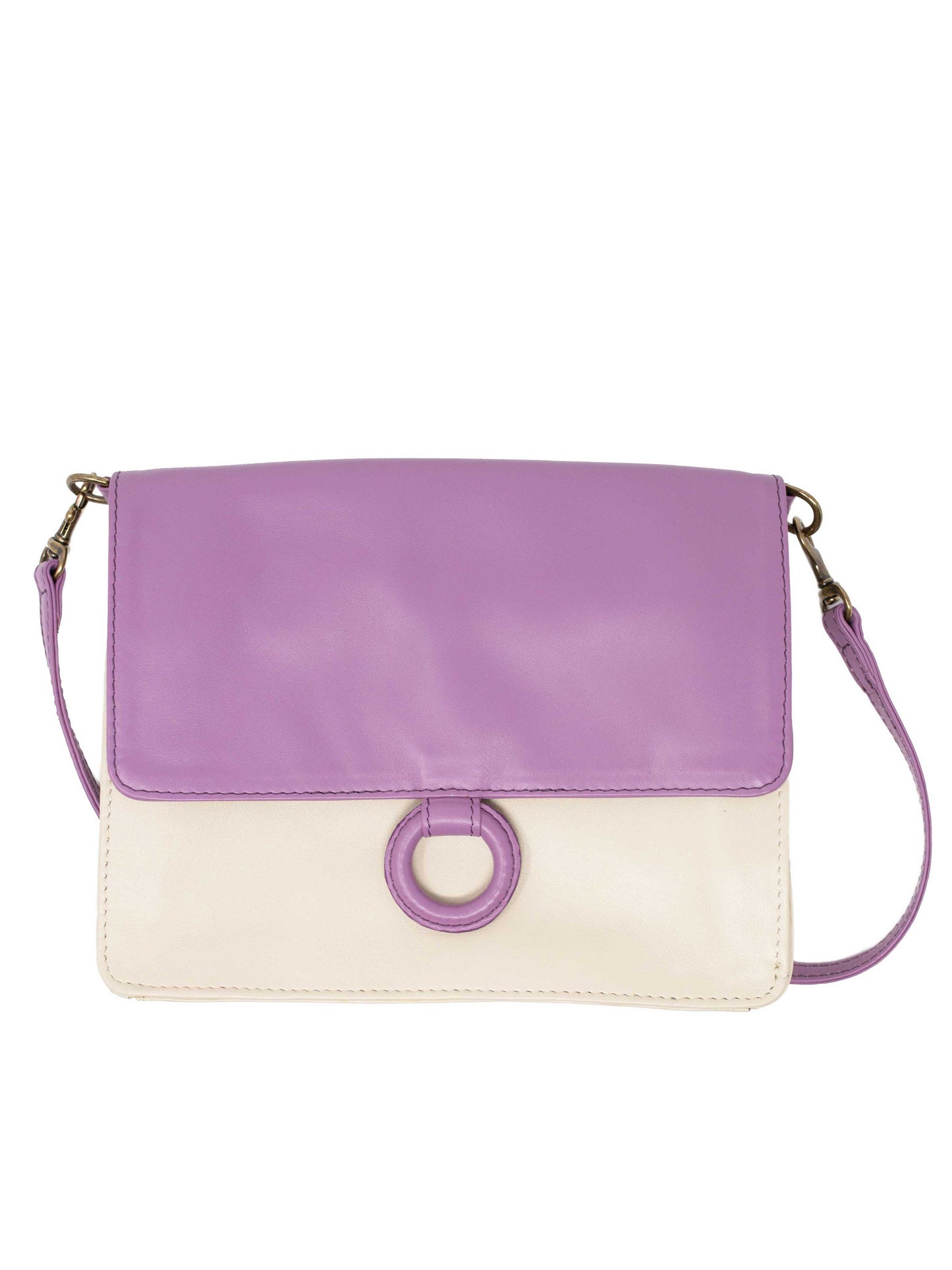 Lavender Leather Crossbody Wallet bag by Payton James Nashville Handbag designer