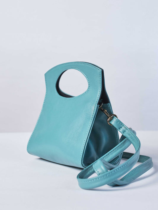 Leather-Crossbody Handbag- Emerald Color-by-PaytonJames-Nashville-designer.