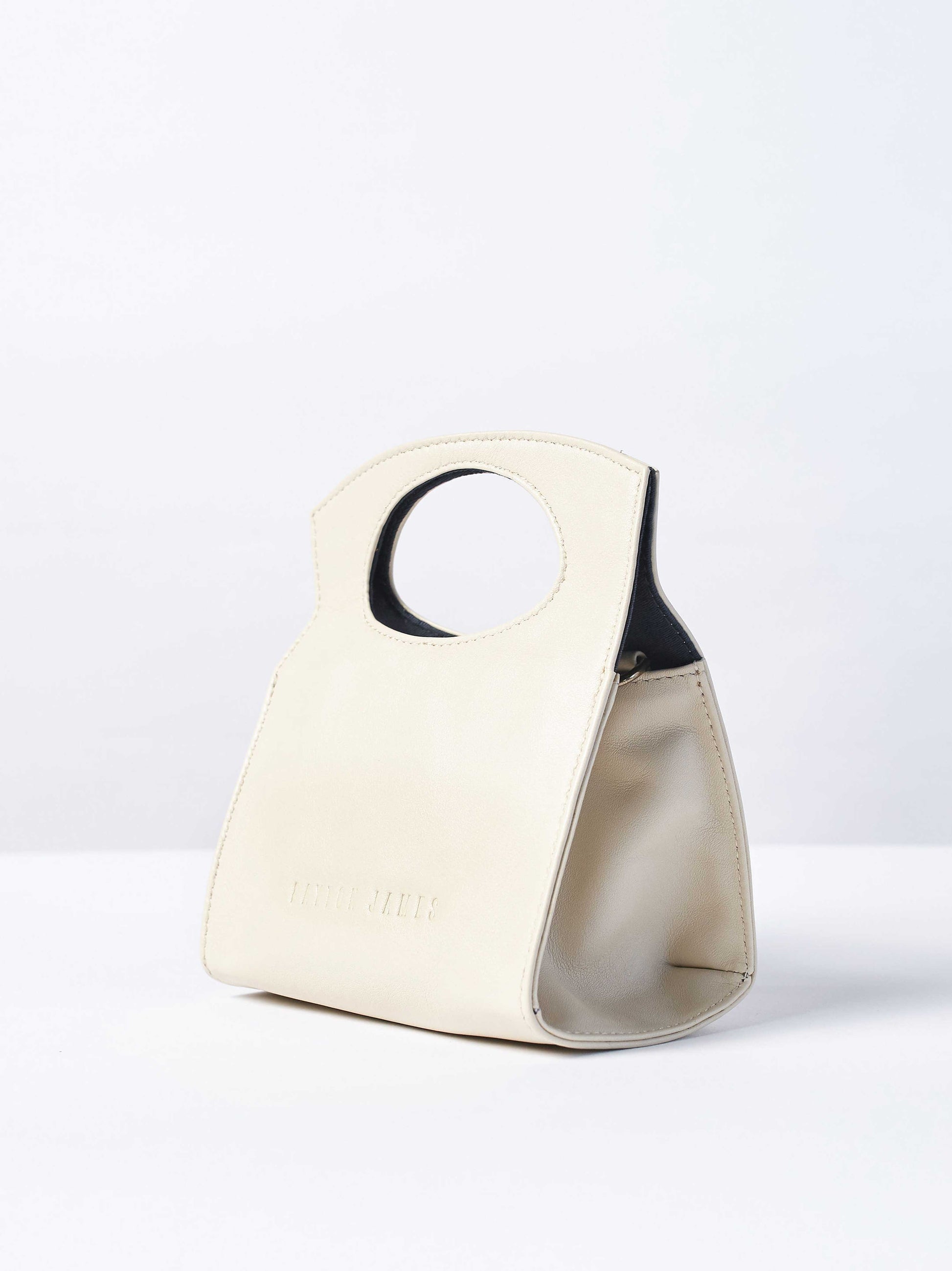 Leather- Crossbody Handbag- Pearl White Color-by-PaytonJames-Nashville-designer.