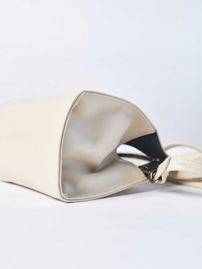 Leather- Crossbody Handbag- Pearl White Color-by-PaytonJames-Nashville-designer.