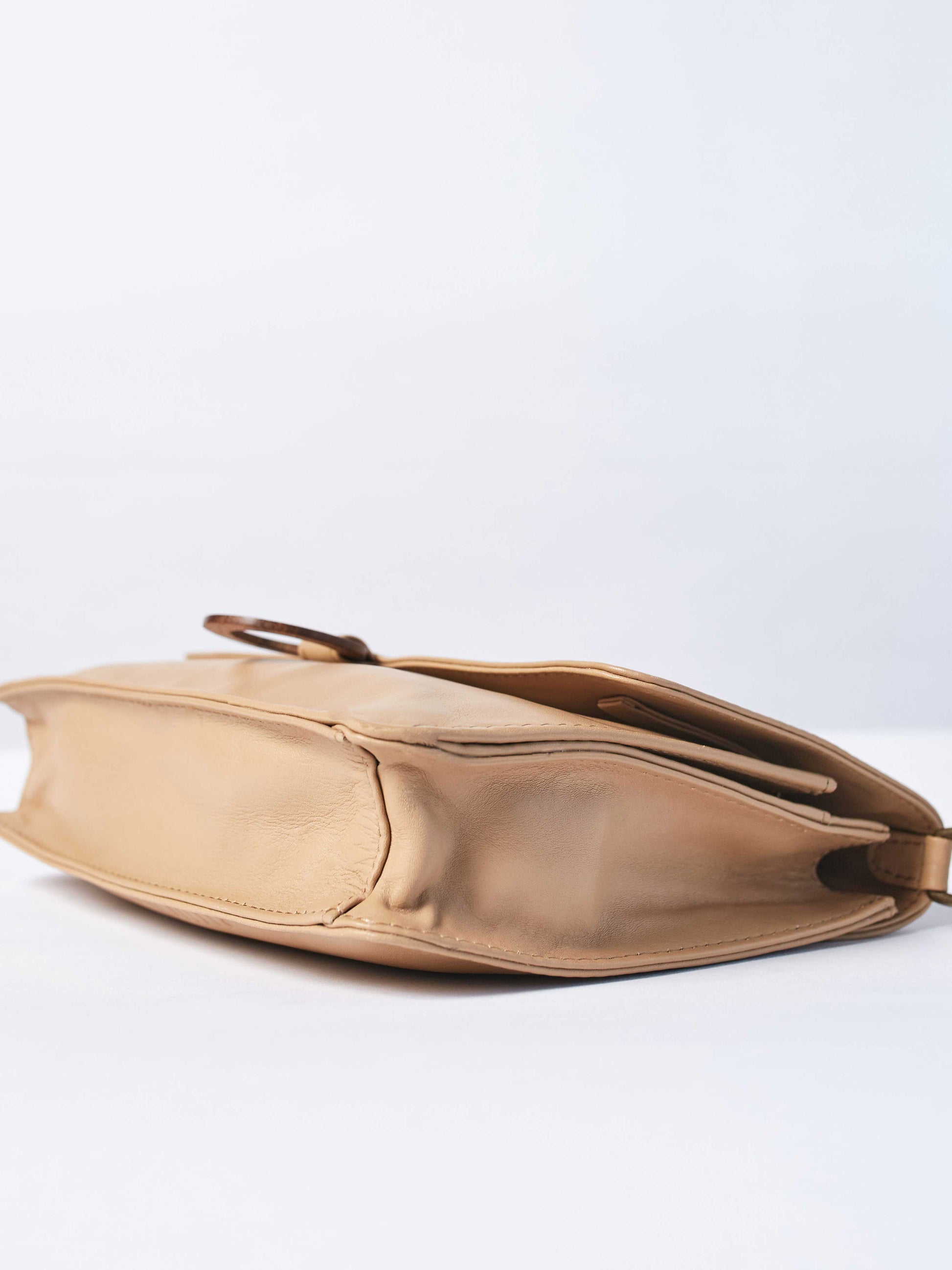 Leather-wallet crossbody bag - Wood Wallet Crossbody cappuccino color handbags by payton james Nashville leather handbag designer