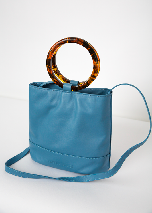 The Mini Dolly Tote in Blue