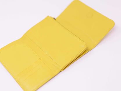 Travel wallet yellow passport wallet payton James inside of wallet