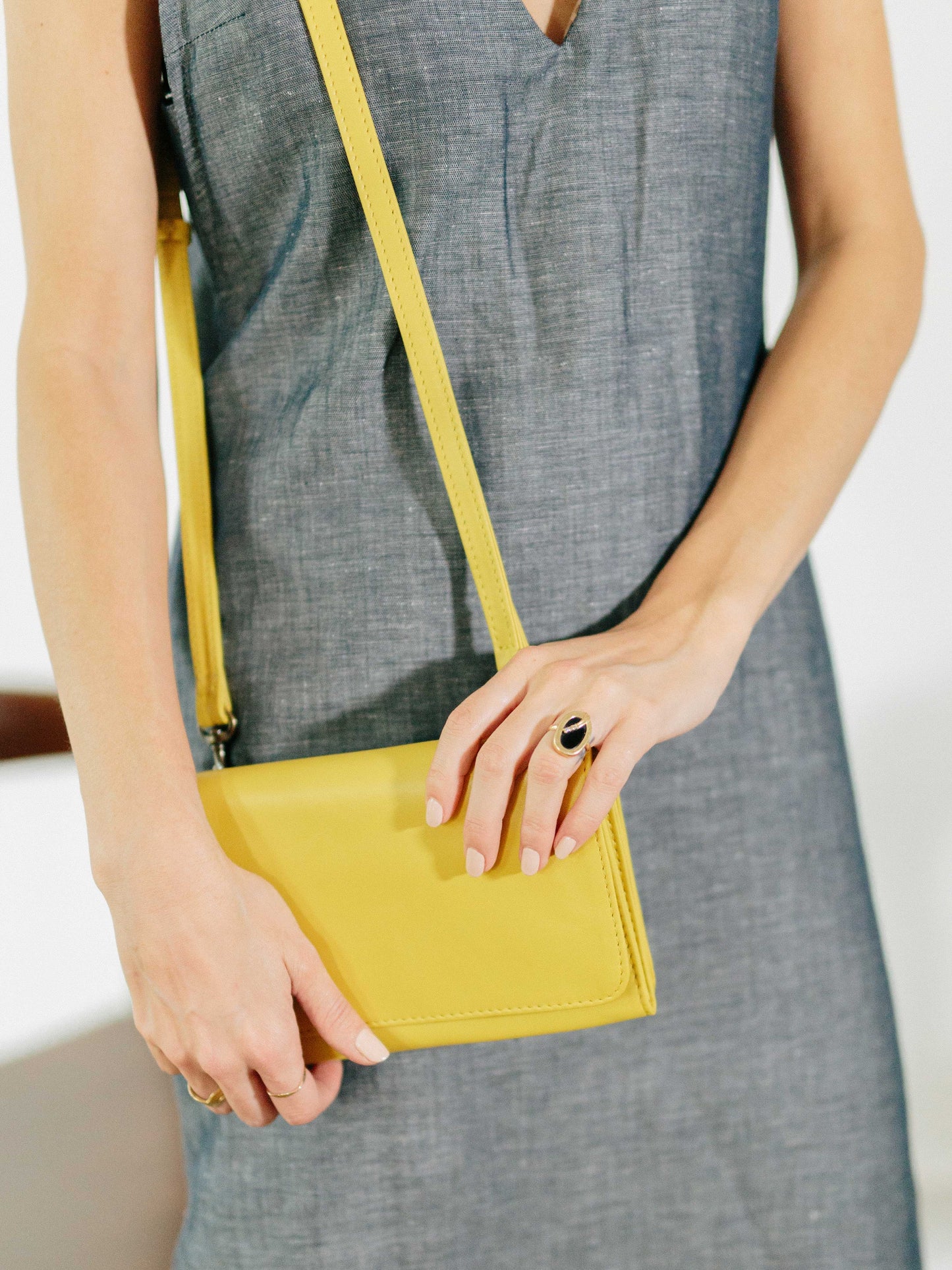 Travel wallet yellow passport wallet payton James