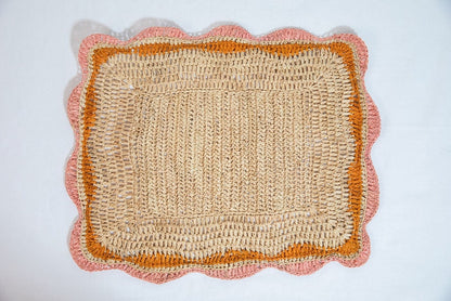 Hand woven table mat