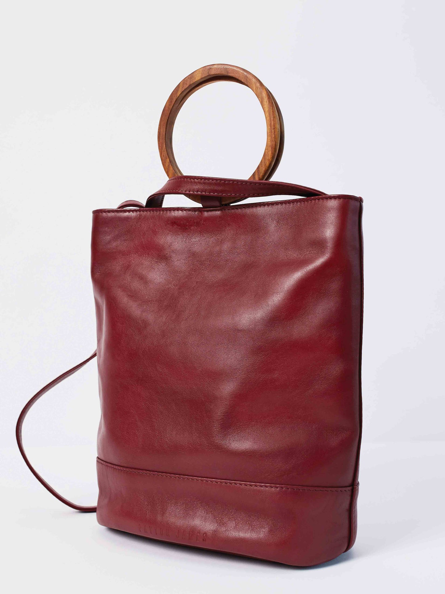  Leather Tote and Crossbody Cabernet Wood Tote by Payton James: Nashville Handbag Designer