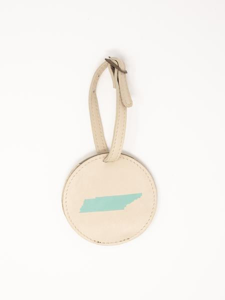 leather luggage tags- tennessee luggage tags by payton James Nashville  Leather Bags