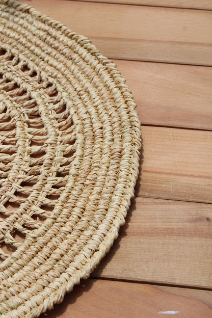 crochet boho natural tabletop