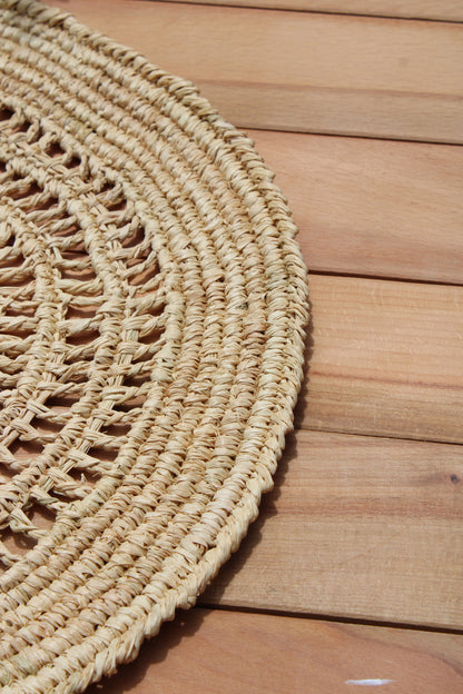 crochet boho natural tabletop