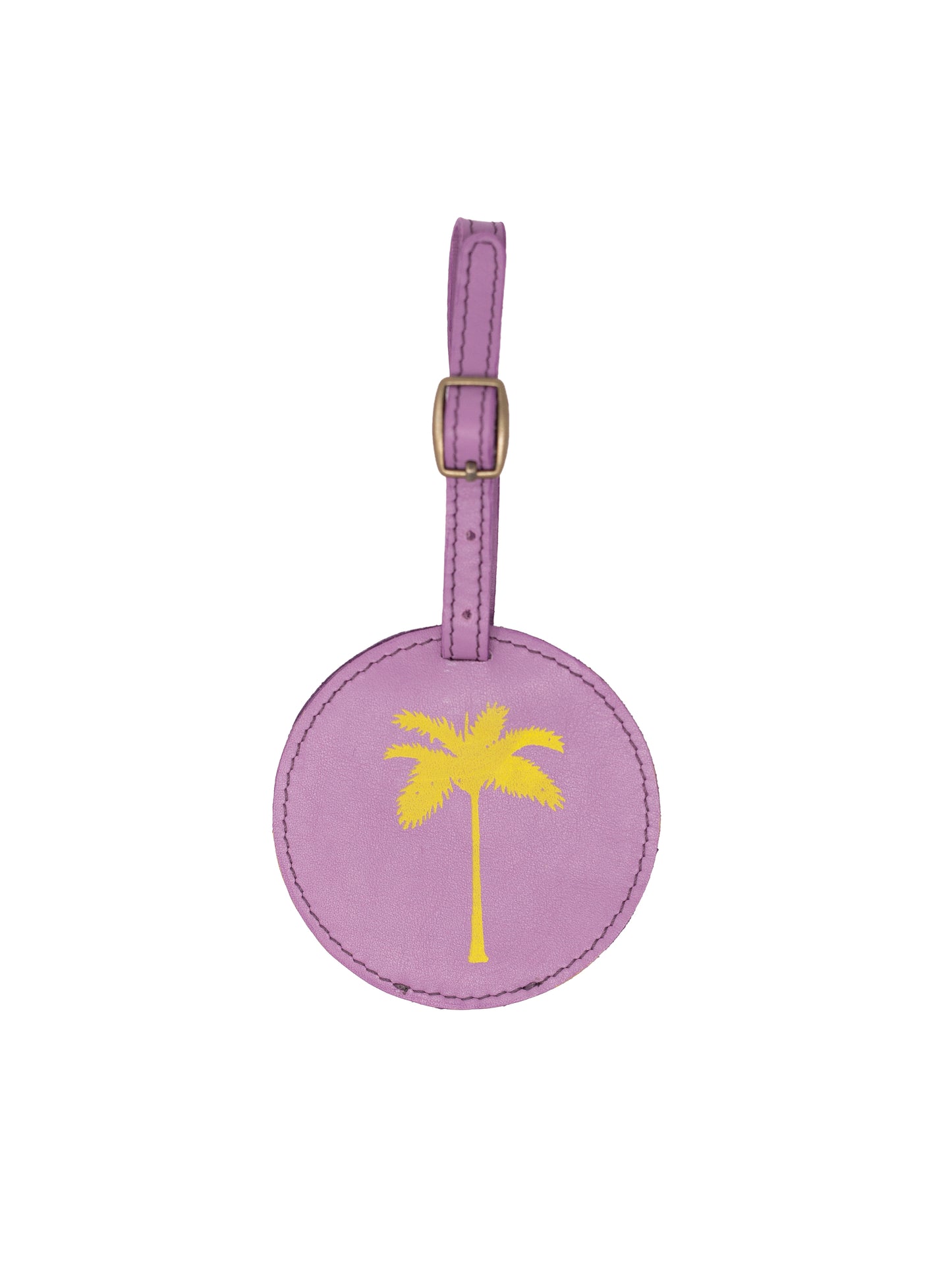 Palm Tree Luggage Tags- Lavender Leather luggage tags by payton james
