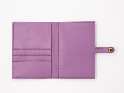 Leather Travel wallet -Lavender Passport wallets by payton james- leather bags nashville