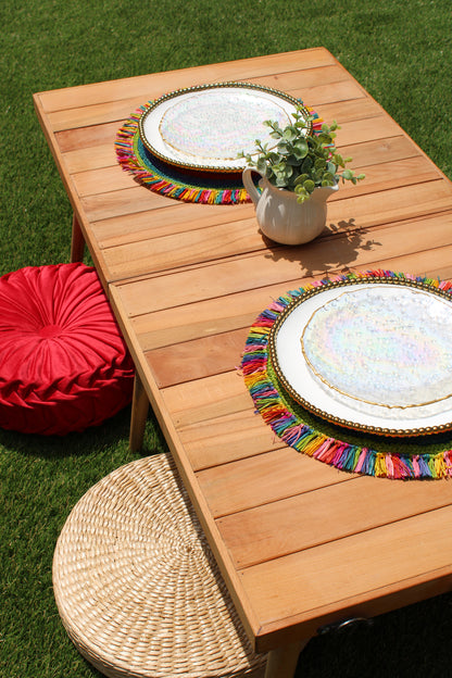 woven dining tableware